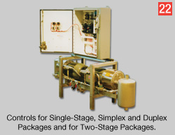 Controls for Single-Stage, Simplex  and Duplex Packages and  for Two-Stage Packages.